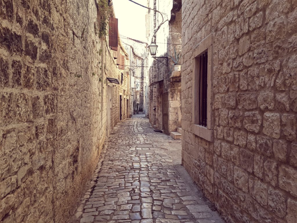 old streets of trogir